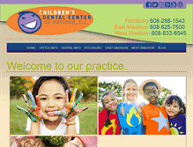 Tablet Screenshot of madisonkidsdentist.com